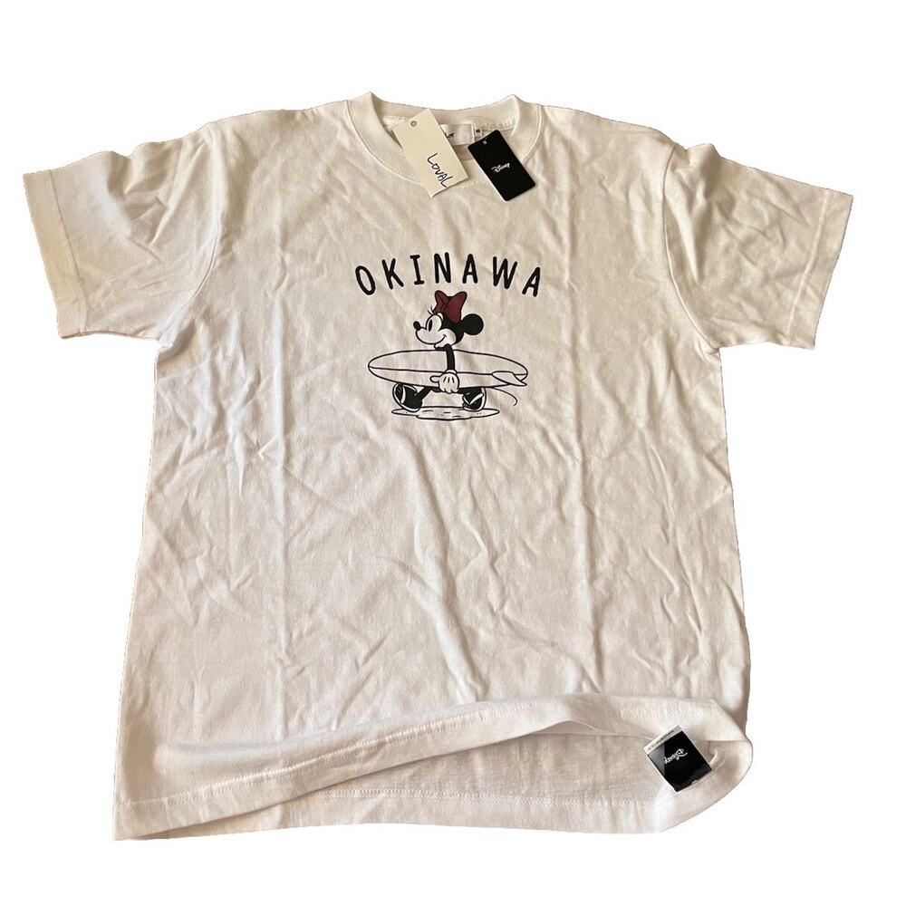New Disney x Lovalot Surfing Minnie Mouse tee shirt Small Japan Okinawa